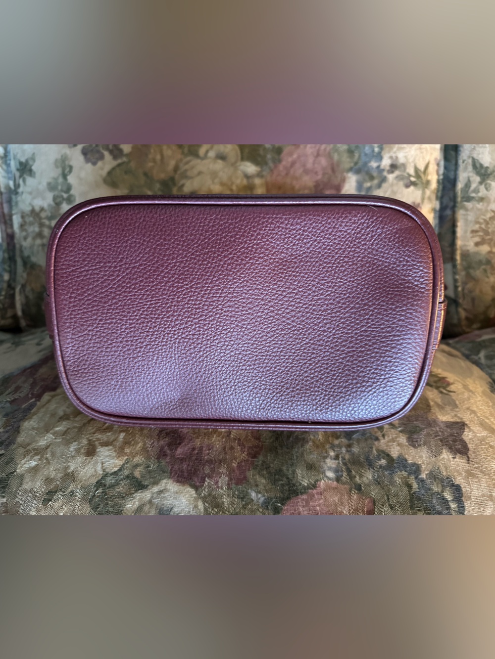Coach, “JUDE” duffle bag gold hardware/dark wine color - Picture 5 of 8